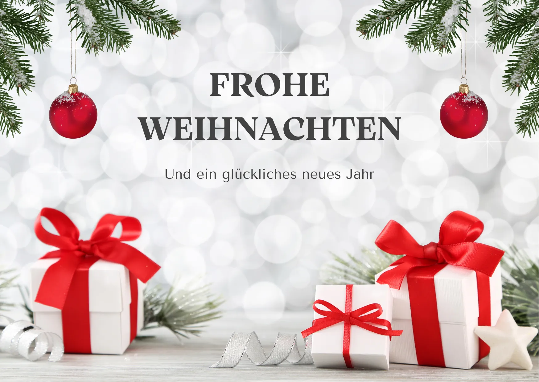 Frohe Weihnachten - und ein glückliches neues Jahr
