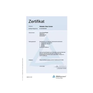 terraCloud TÜV CAT III Zertifikat